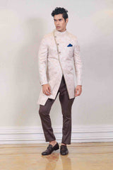 Indo Western For Men In Beige Colour sasyafashion