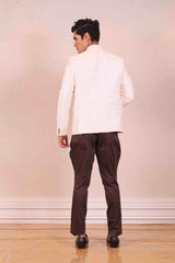 Indo Western For Men In White Colour sasyafashion