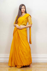 Designer Yellow Colour Skirt Top sasyafashion