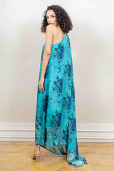 Designer Blue colour Dress sasyafashion