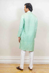 Kurta Set For Men In Green Colour sasyafashion