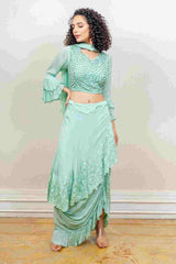 Designer party wear indowestern sasyafashion