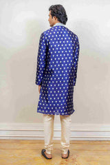 Kurta Set For Men In Blue Colour sasyafashion
