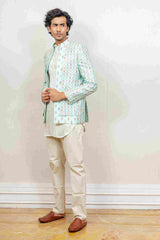 Indo Western For Men In Blue Colour sasyafashion