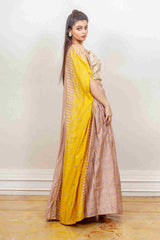 Designer Yellow colour Co-ord with Jacket sasyafashion