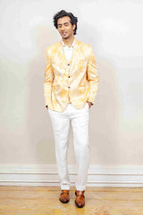 Blazer For Men In Yellow Colour sasyafashion
