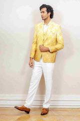 Blazer For Men In Yellow Colour sasyafashion