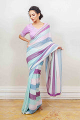 Designer White Saree sasyafashion