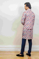 Kurta Jacket For Men In Multicolour sasyafashion