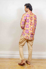 Kurta Jacket For Men In Multicolour sasyafashion