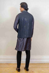 Kurta Jacket For Men In Yellow & Green Colour sasyafashion