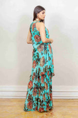 Designer Blue colour Co-ord sasyafashion