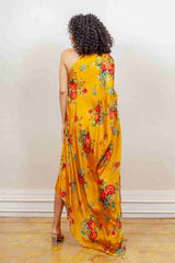 Designer Yellow colour Dress sasyafashion