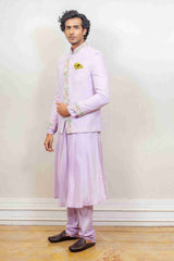 Kurta Jacket For Men In Beige Colour sasyafashion