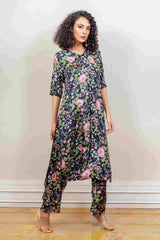 Designer Black colour Co-ord sasyafashion