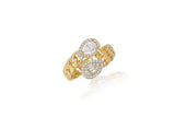 CUBAN RINGS WITH PEAR SHAPED DIAMONDS sasyafashion