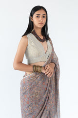 Moti Blouse in Grey Colour sasyafashion