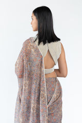 Moti Blouse in Grey Colour sasyafashion