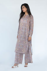 Silk Kurta Pant in Grey Colour sasyafashion