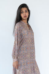 Silk Kurta Pant in Grey Colour sasyafashion