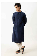 Midnight Blue Embellished Kurta Set sasyafashion