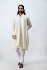 Ivory Achkan sasyafashion