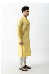 Yellow Mirror Kurta Set. sasyafashion
