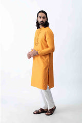 Tangerine Knots Kurta Set. sasyafashion