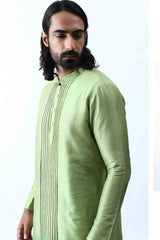Green Ombre Cord Kurta Set. sasyafashion
