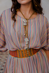 Stripe Dress in Stripe printed sasyafashion