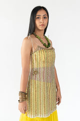 Tiered Sharara in Yellow Colour sasyafashion